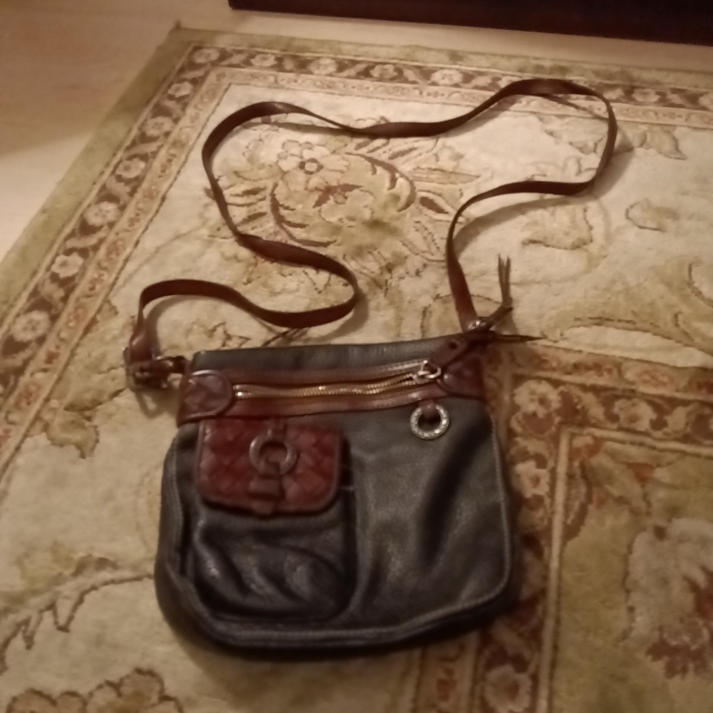 Genuine leather crossbody bag